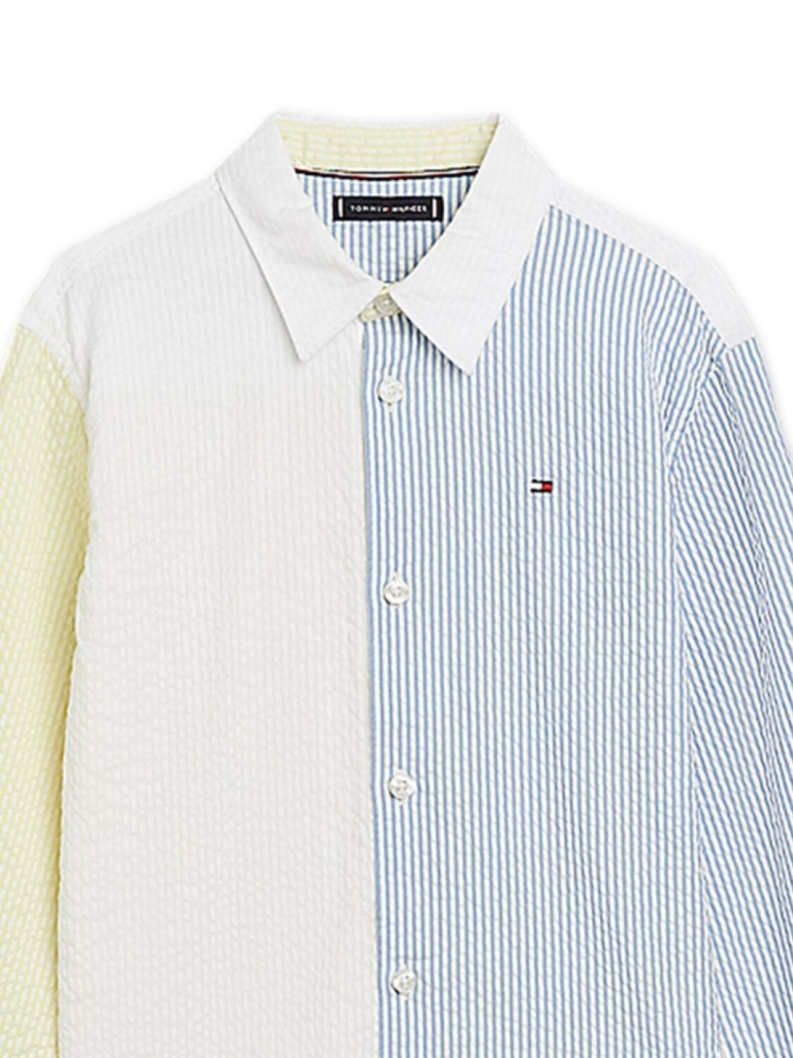 

Рубашка со вставками Tommy Hilfiger Junior, синий