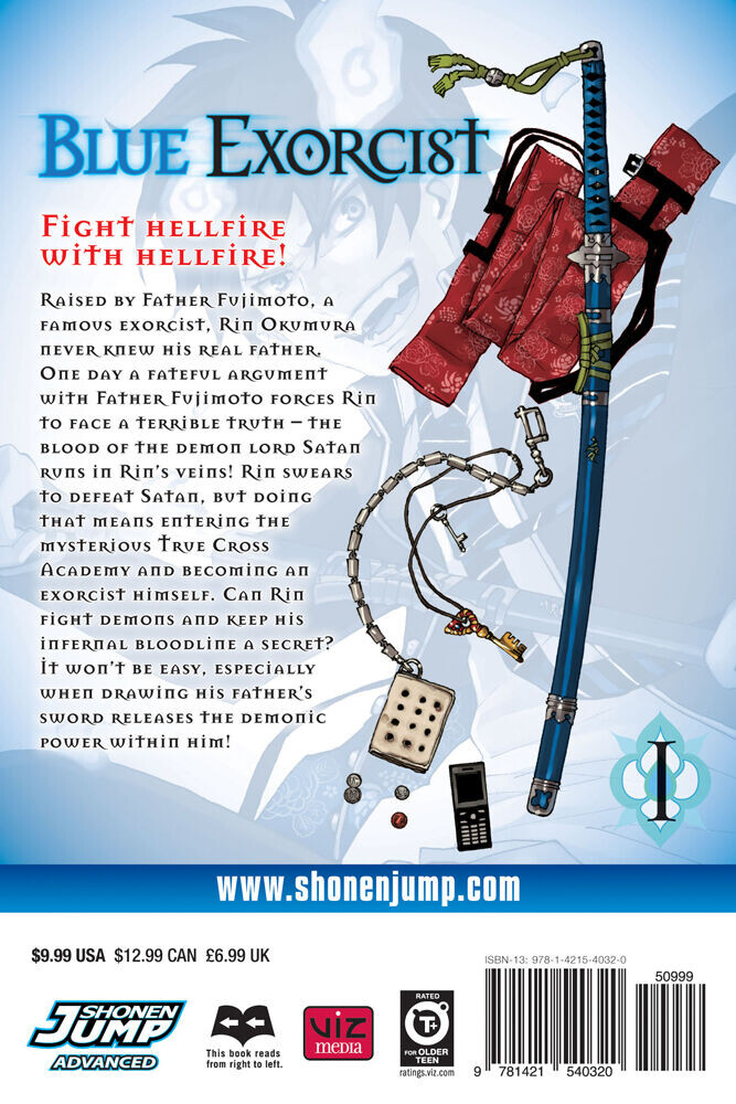 

Манга Blue Exorcist Manga Volume 1