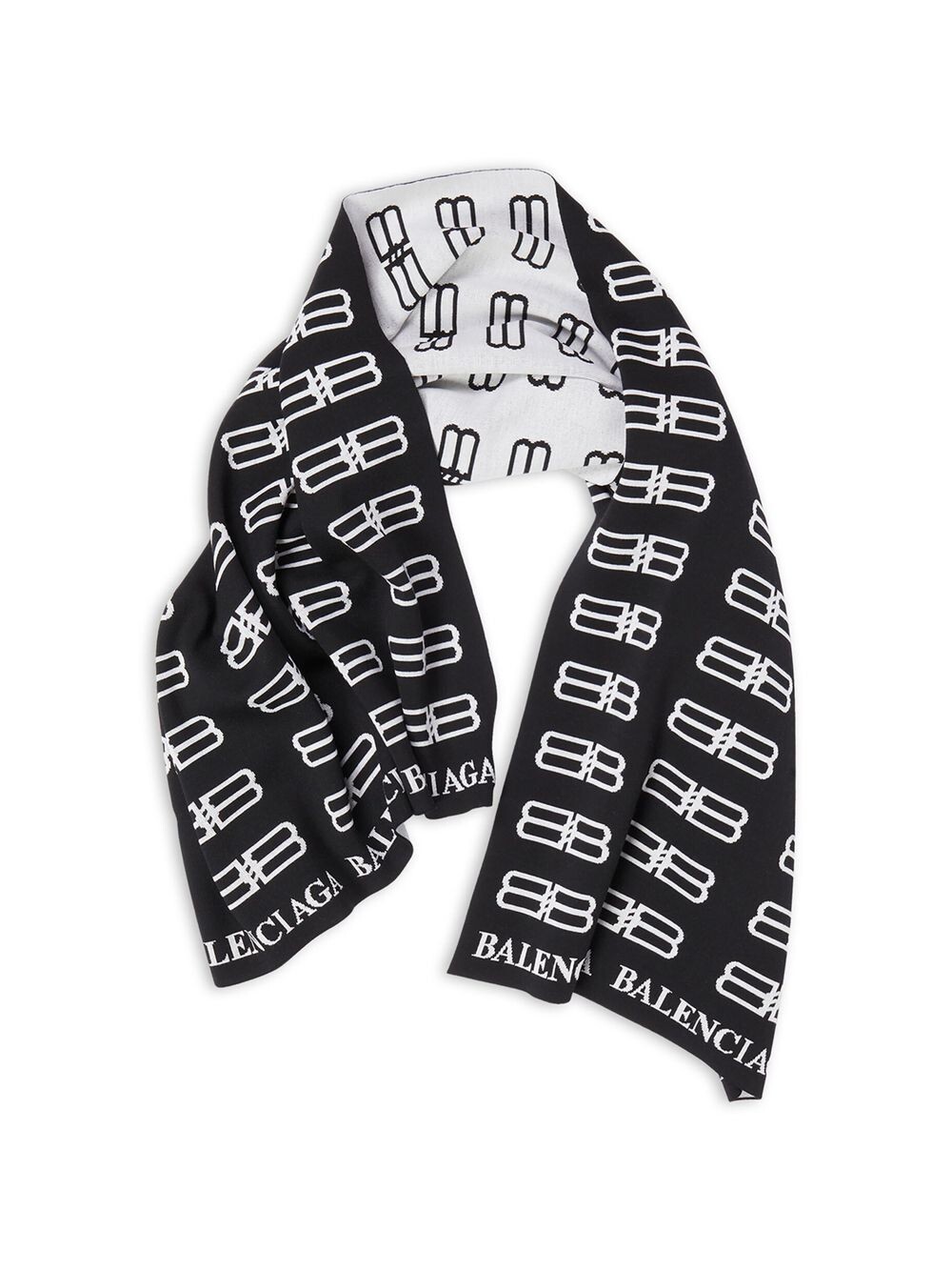 

Шарф-одеяло BB Icon Balenciaga, черный