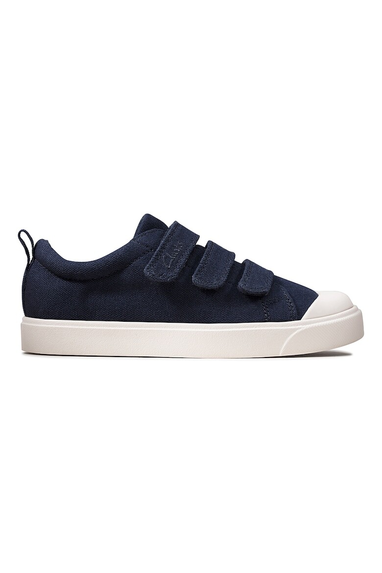 Кроссовки City Vibe на липучке Clarks, синий низкие кроссовки city vibe unisex clarks цвет navy