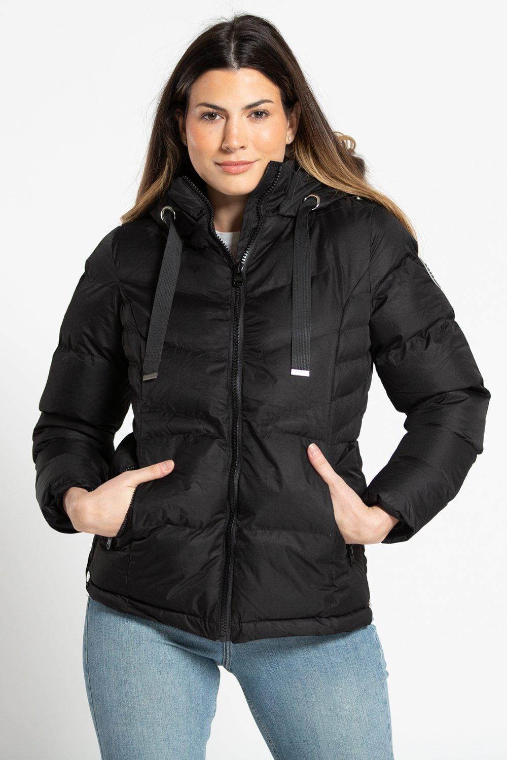 Стеганая куртка-пуховик Tokyo Laundry, черный бренд cartelo новинка зимы 2022 мужская утепленная трендовая стеганая куртка с капюшоном корейская версия свободная стеганая куртка пуховик
