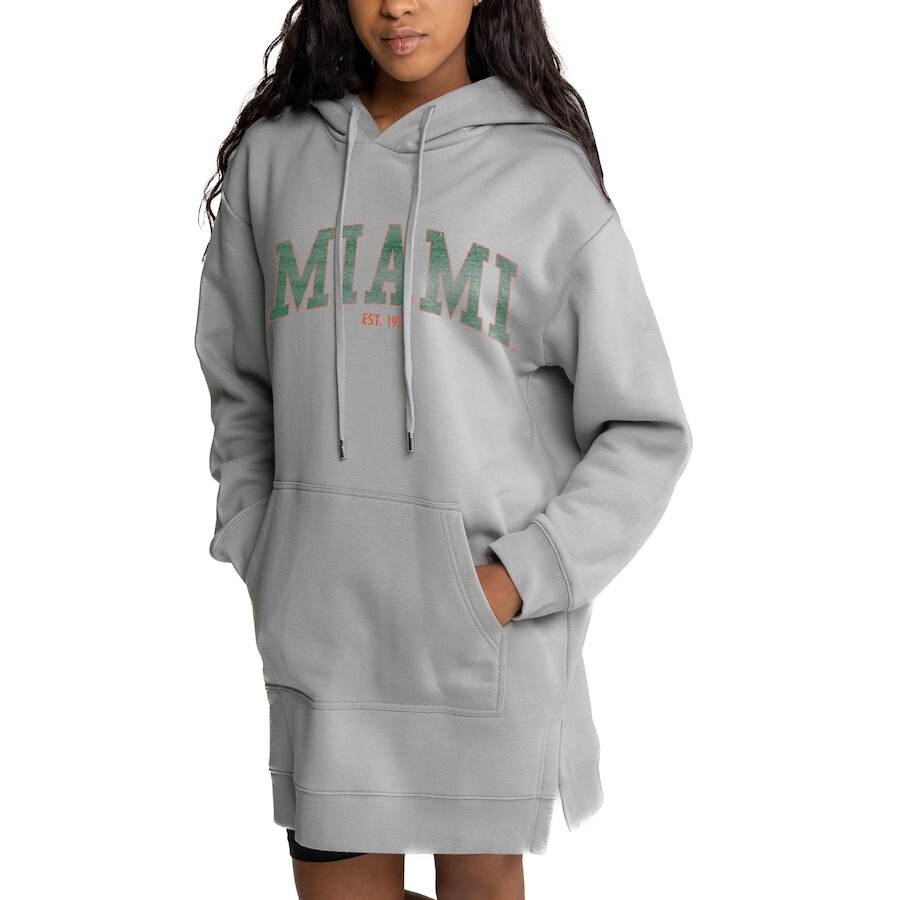 

Платье-худи Gameday Couture Miami Hurricanes, серый