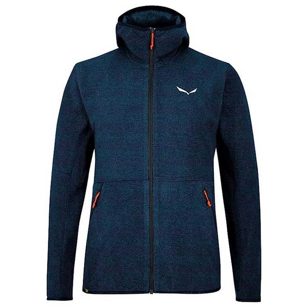 

Толстовка на молнии Salewa Nuvolo Polarlite Hooded, синий