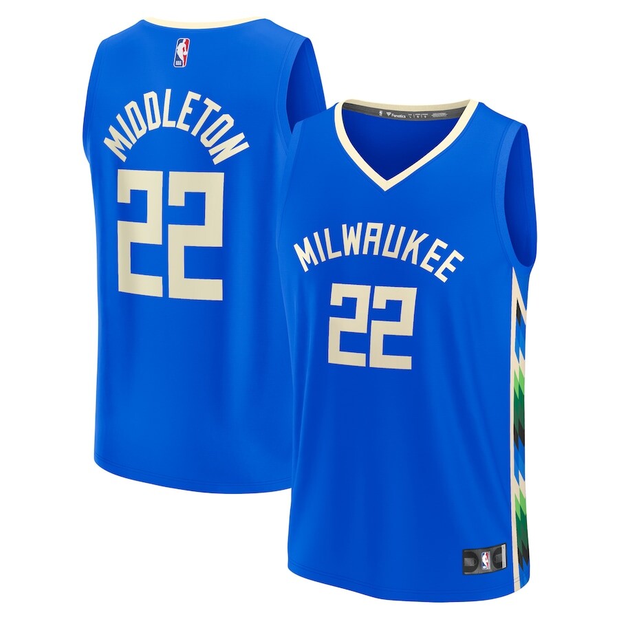 

Джерси Fanatics Branded Milwaukee Bucks, роял