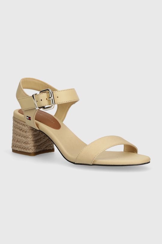 

Босоножки BLOCK MID HEEL SANDAL Tommy Hilfiger, бежевый