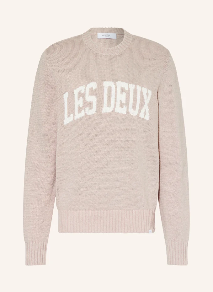 

Свитер журан с льном Les Deux, коричневый