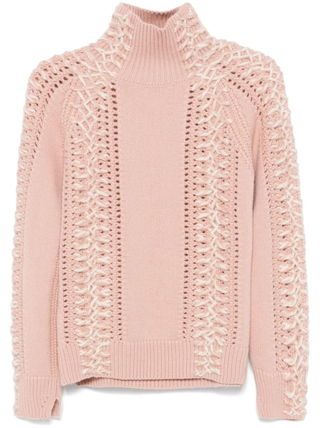 

Ermanno Scervino свитер со шнуровкой, розовый