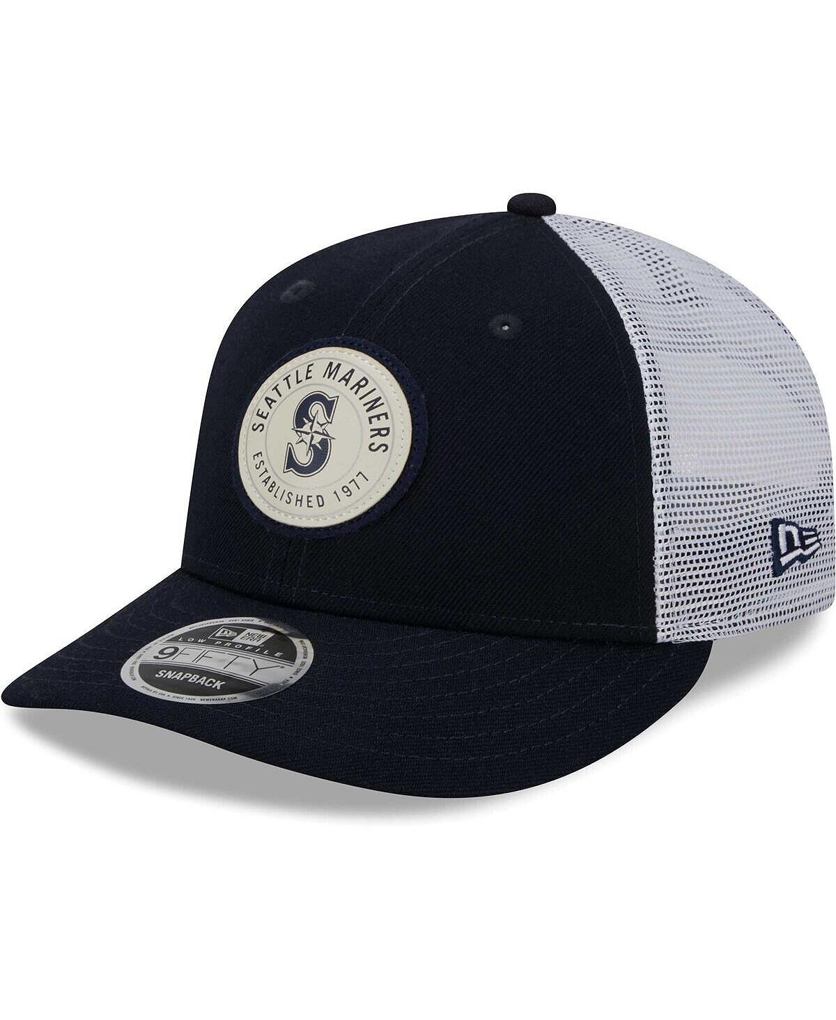 

Мужская темно-синяя бейсболка Seattle Mariners Circle Trucker Low Profile 9FIFTY Snapback New Era