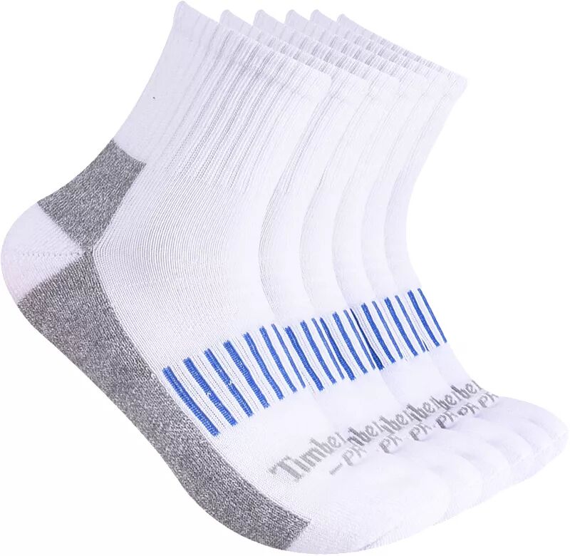 Мужские носки-четверти Timberland Pro с подушечкой — 6 шт., белый