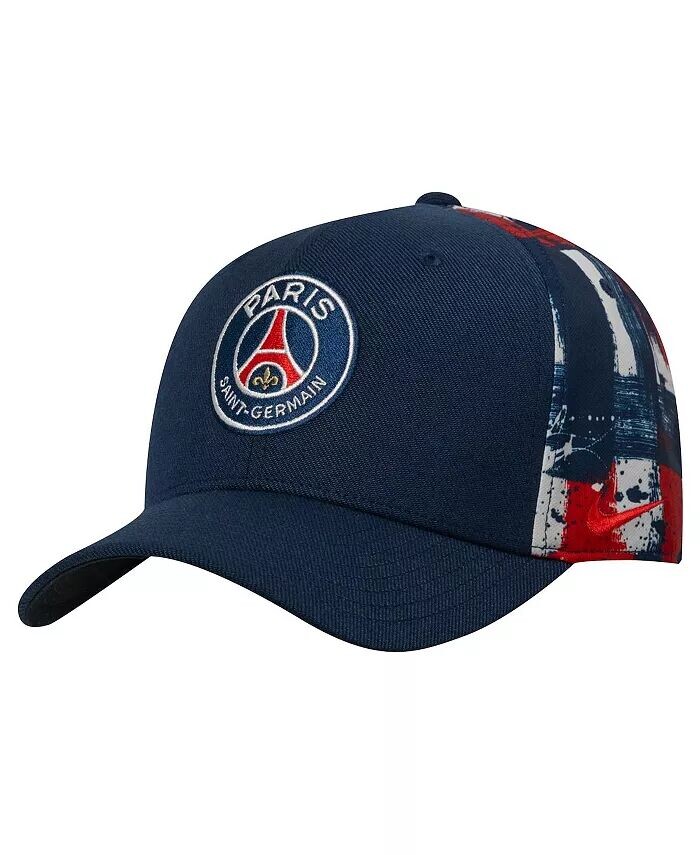 

Мужская темно-синяя шляпа с логотипом Paris Saint-Germain Primary Swoosh Flex Nike, синий