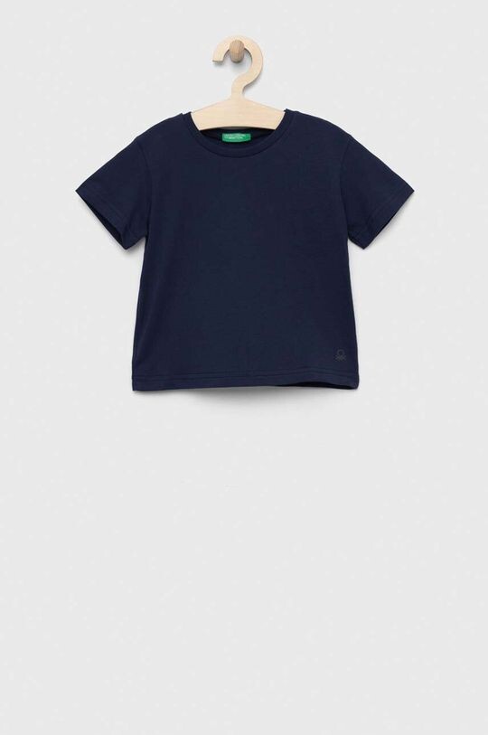 

Хлопковая футболка для детей United Colors of Benetton, темно-синий