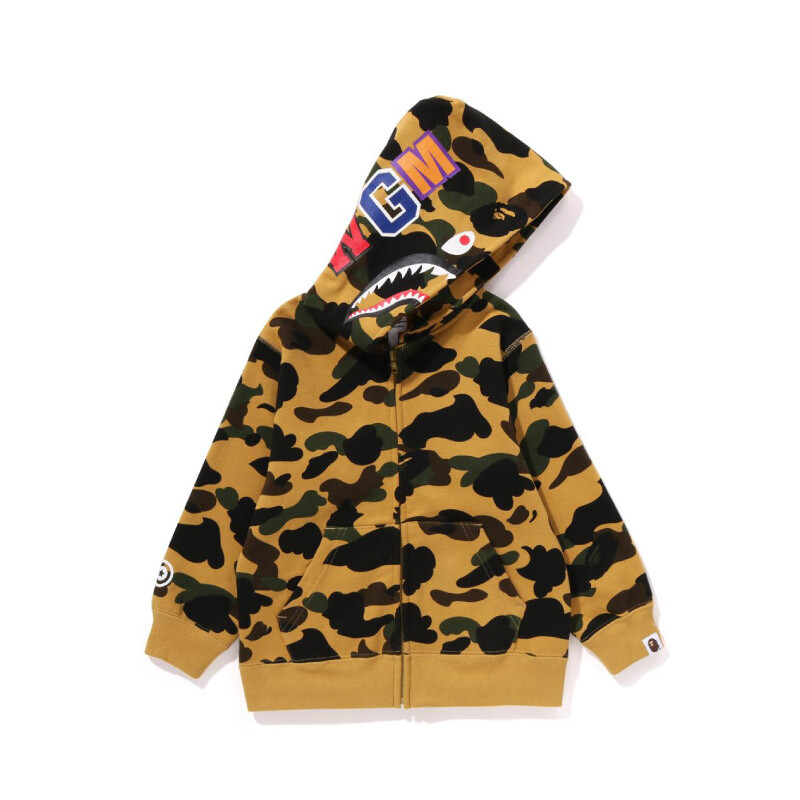 

Детская толстовка A Bathing Ape, желтый