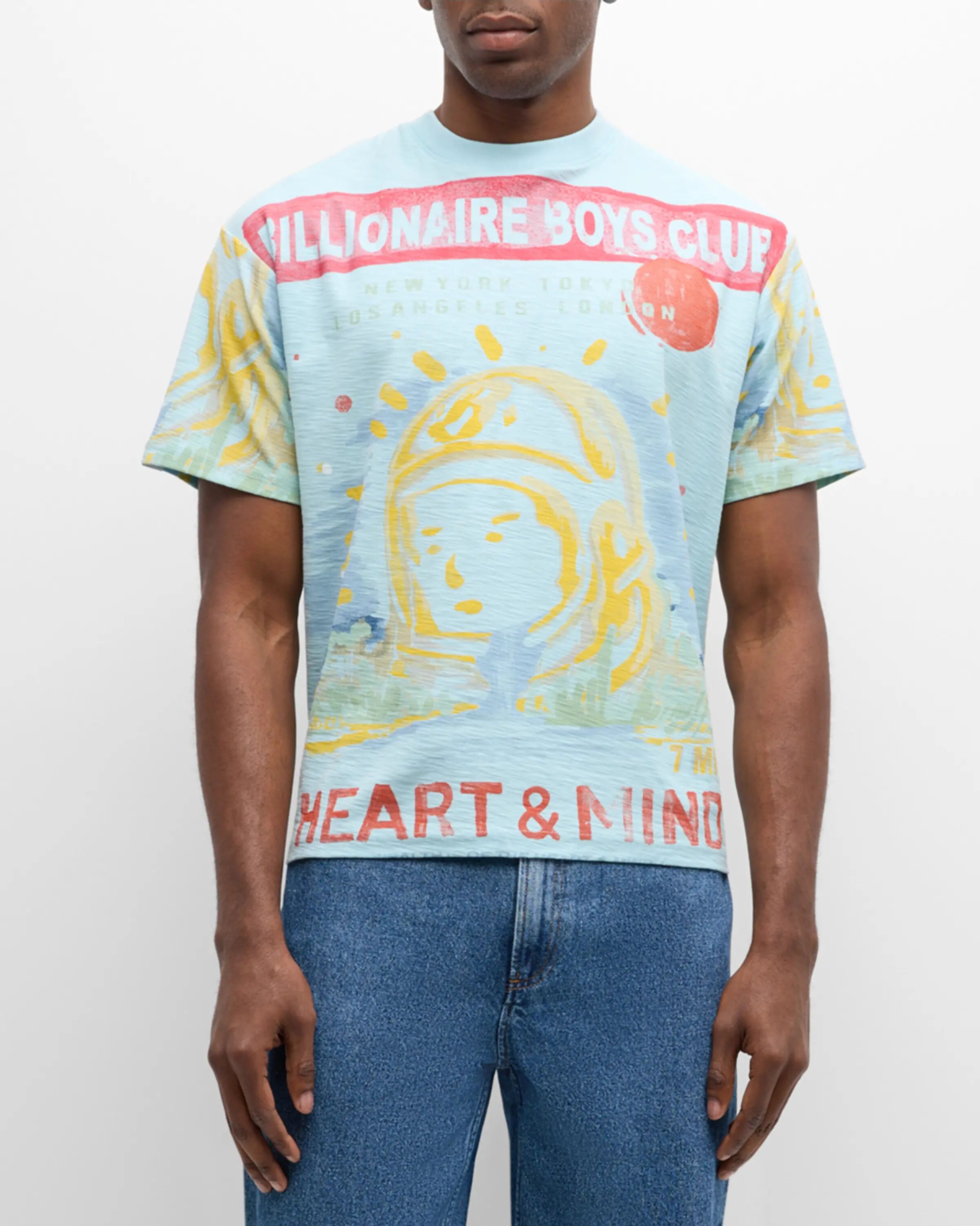 

Мужская трикотажная укороченная футболка Wonder Billionaire Boys Club, цвет Crystal Blue