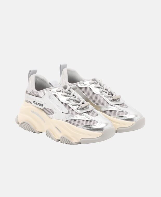 

Кроссовки Steve Madden, серебряный