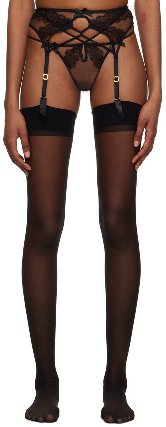 

Черный пояс с подвязками Agent Provocateur Nyxie