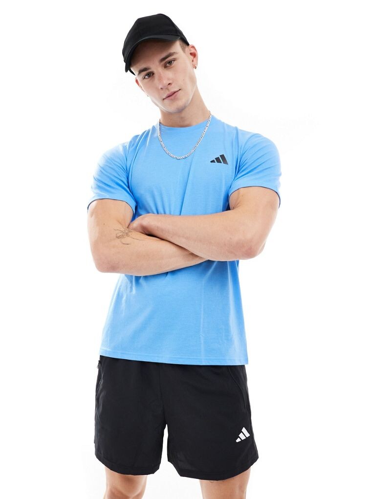 

Adidas — Training Essentials — синяя футболка adidas