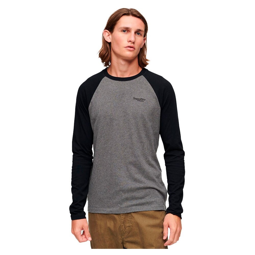 

Футболка с длинным рукавом Superdry Essential Baseball, серый