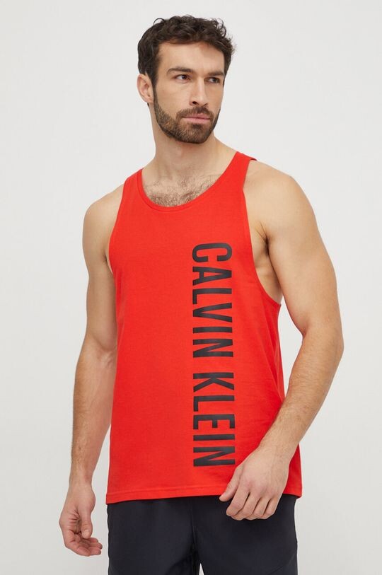 

Хлопковая пляжная футболка Calvin Klein, красный