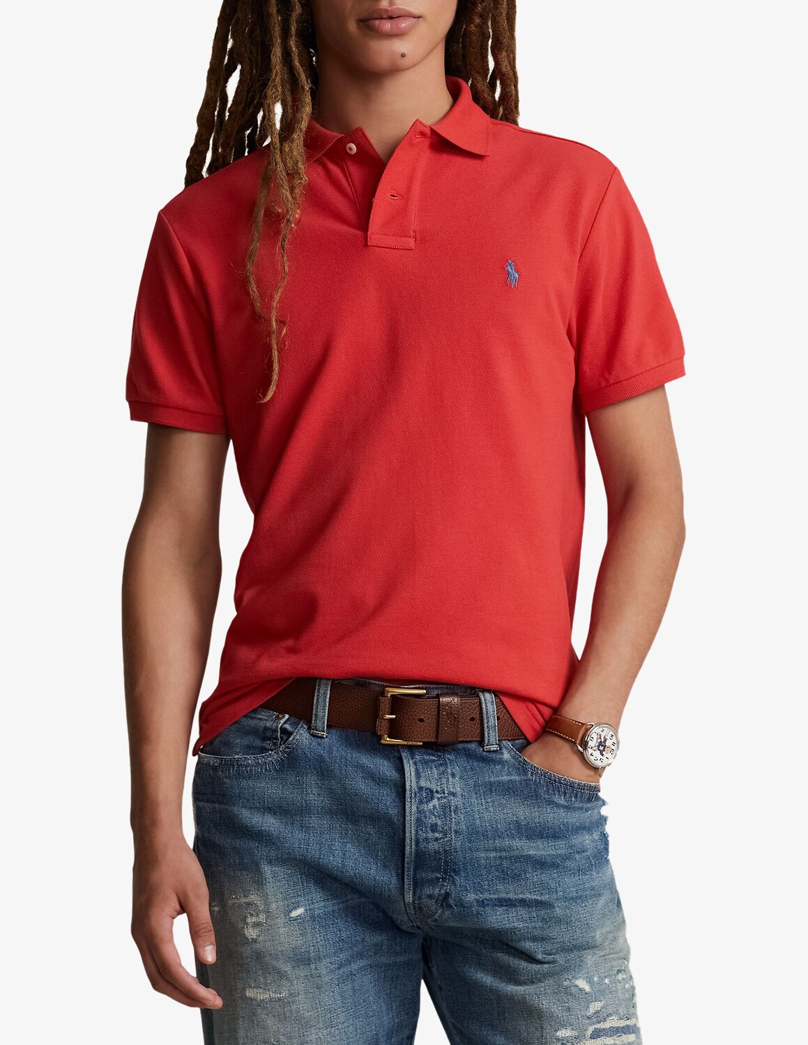 

Поло индивидуального кроя Ralph Lauren, красный