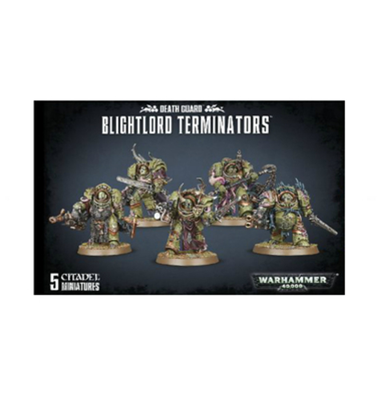 

Миниатюра Warhammer 40K: Death Guard Blightlord Terminators