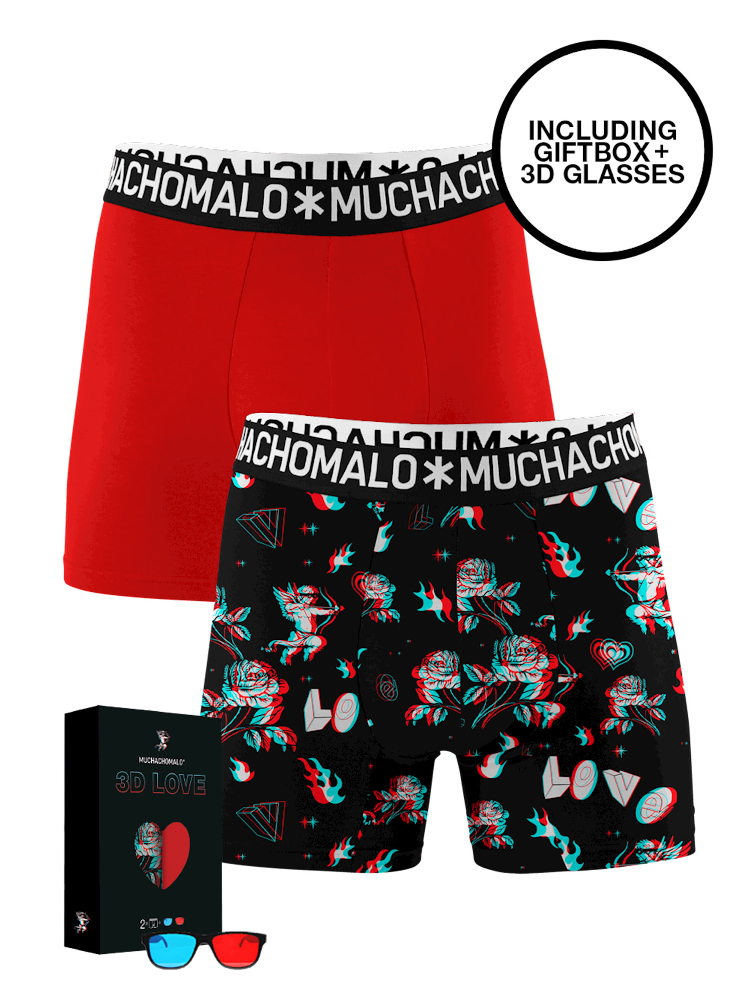 Боксеры Muchachomalo 2er-Set: Boxershorts, цвет Multicolor/Red боксеры muchachomalo 2er set boxershorts цвет multicolor blue