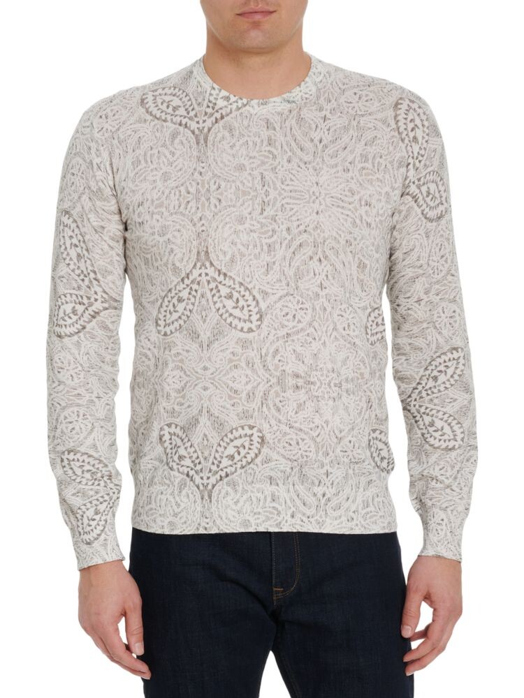 

Свитер с круглым вырезом Taurus Robert Graham, цвет Light Grey