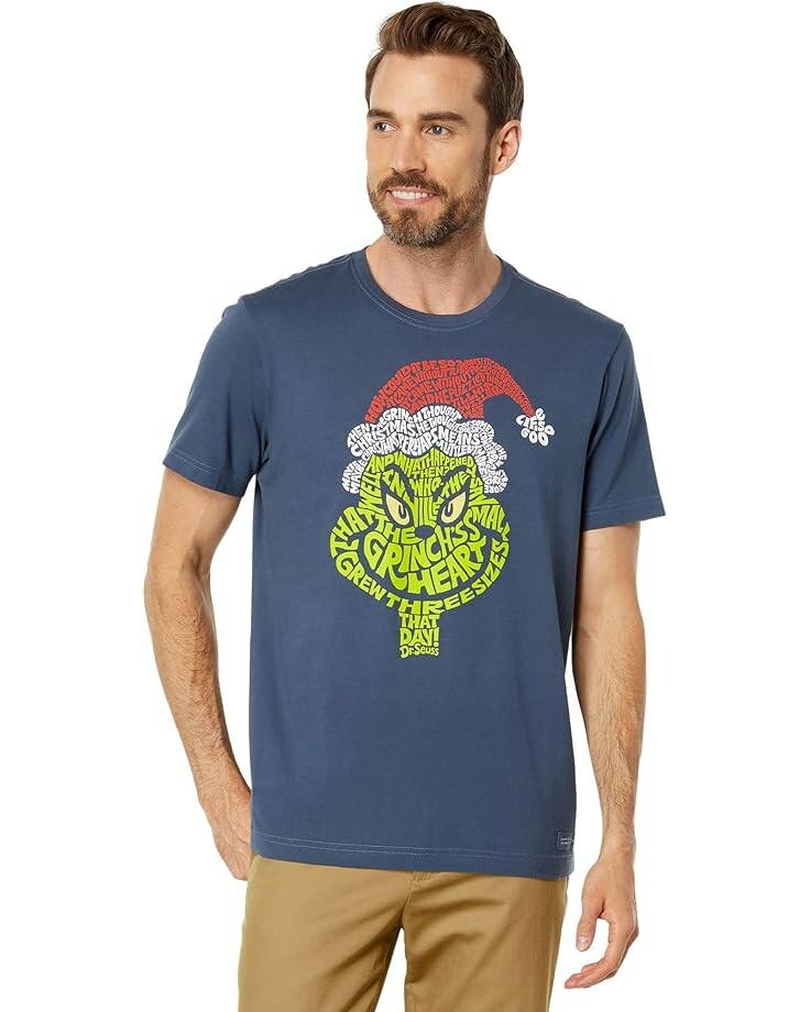 

Футболка Life is Good Wordy Grinch Crusher, синий