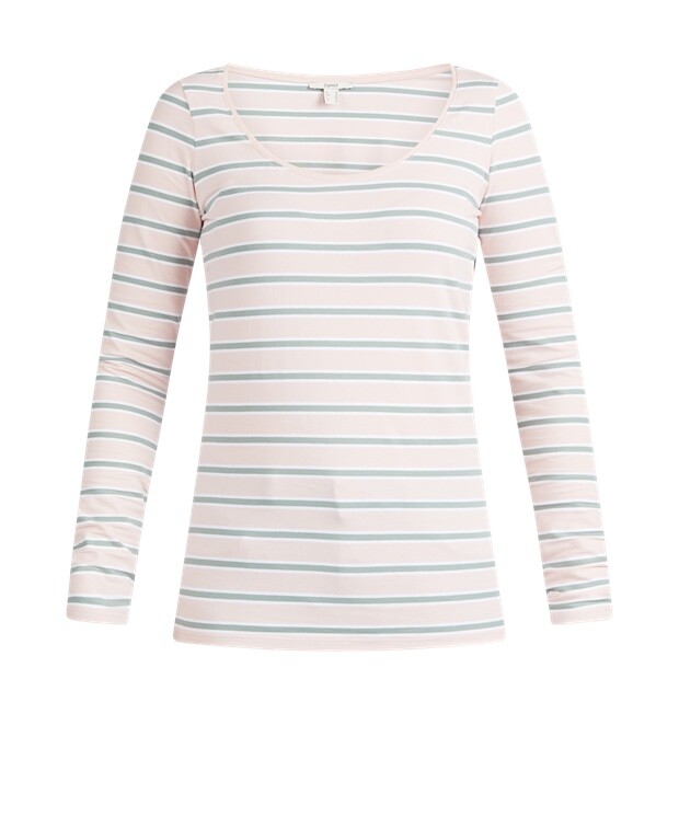 

Топ с длинными рукавами Esprit, розовый