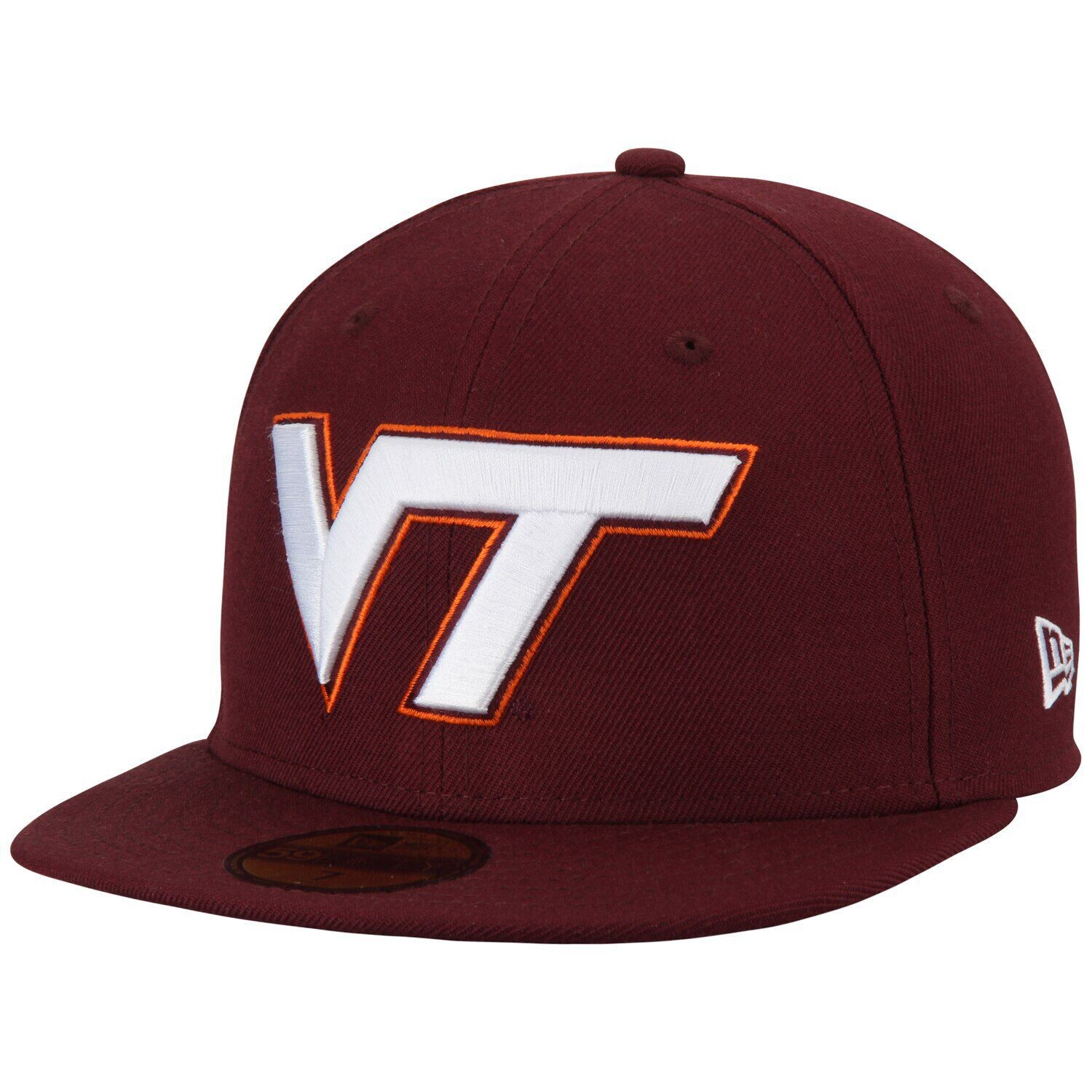

Мужская облегающая шляпа New Era Maroon Virginia Tech Hokies Basic 59FIFTY