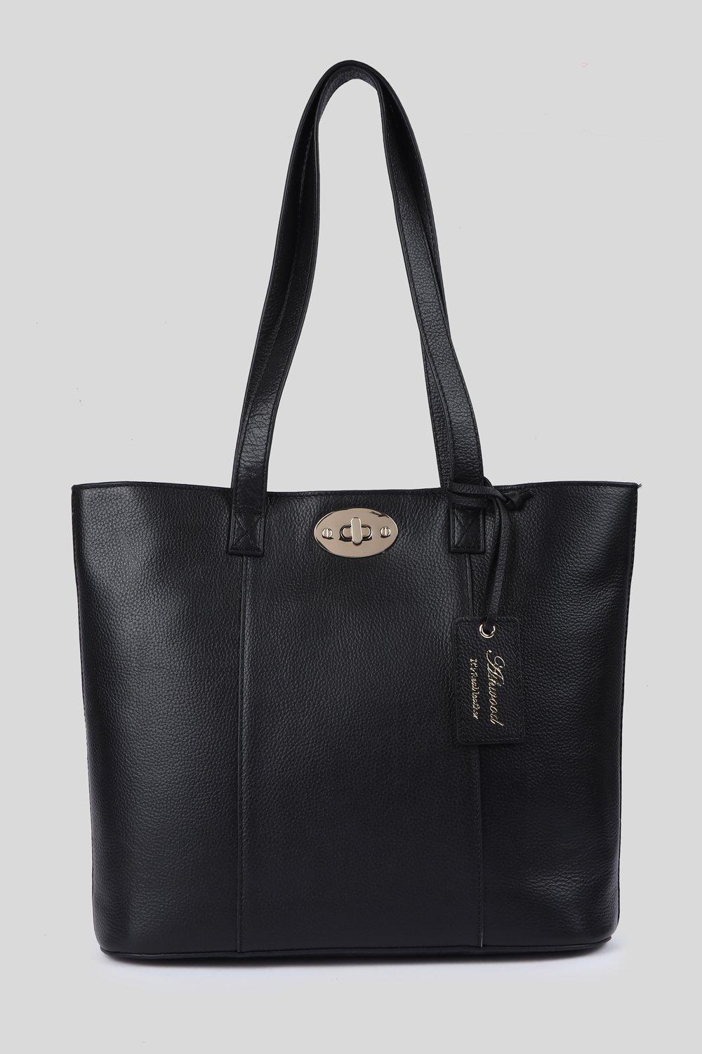 Сумка-тоут из натуральной кожи 'Elegante Firenze' Ashwood Leather, черный