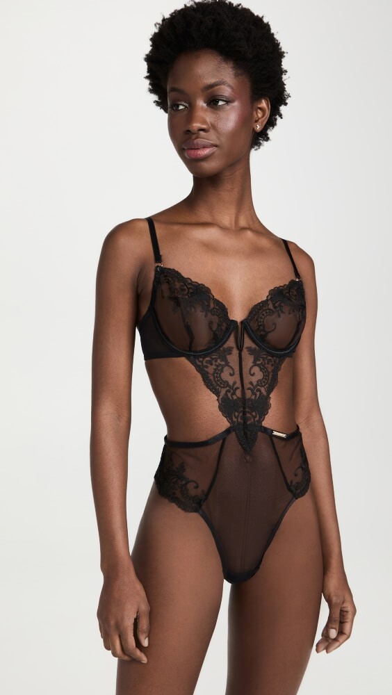 

Боди Bluebella Marseille Wired Thong, черный