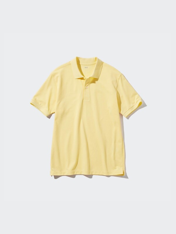 

Сухая рубашка-поло из пике Uniqlo, желтый