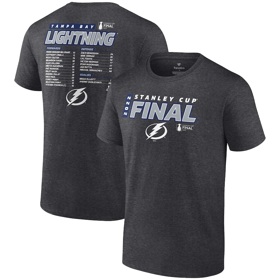 

Футболка с коротким рукавом Fanatics Branded Tampa Bay Lightning, угольный
