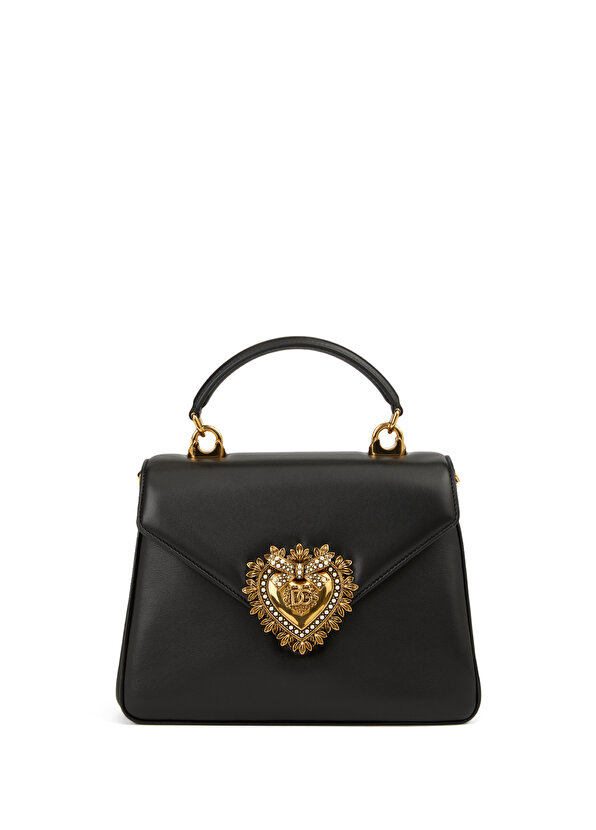 

Женская кожаная сумка через плечо devotion с черным логотипом Dolce&Gabbana