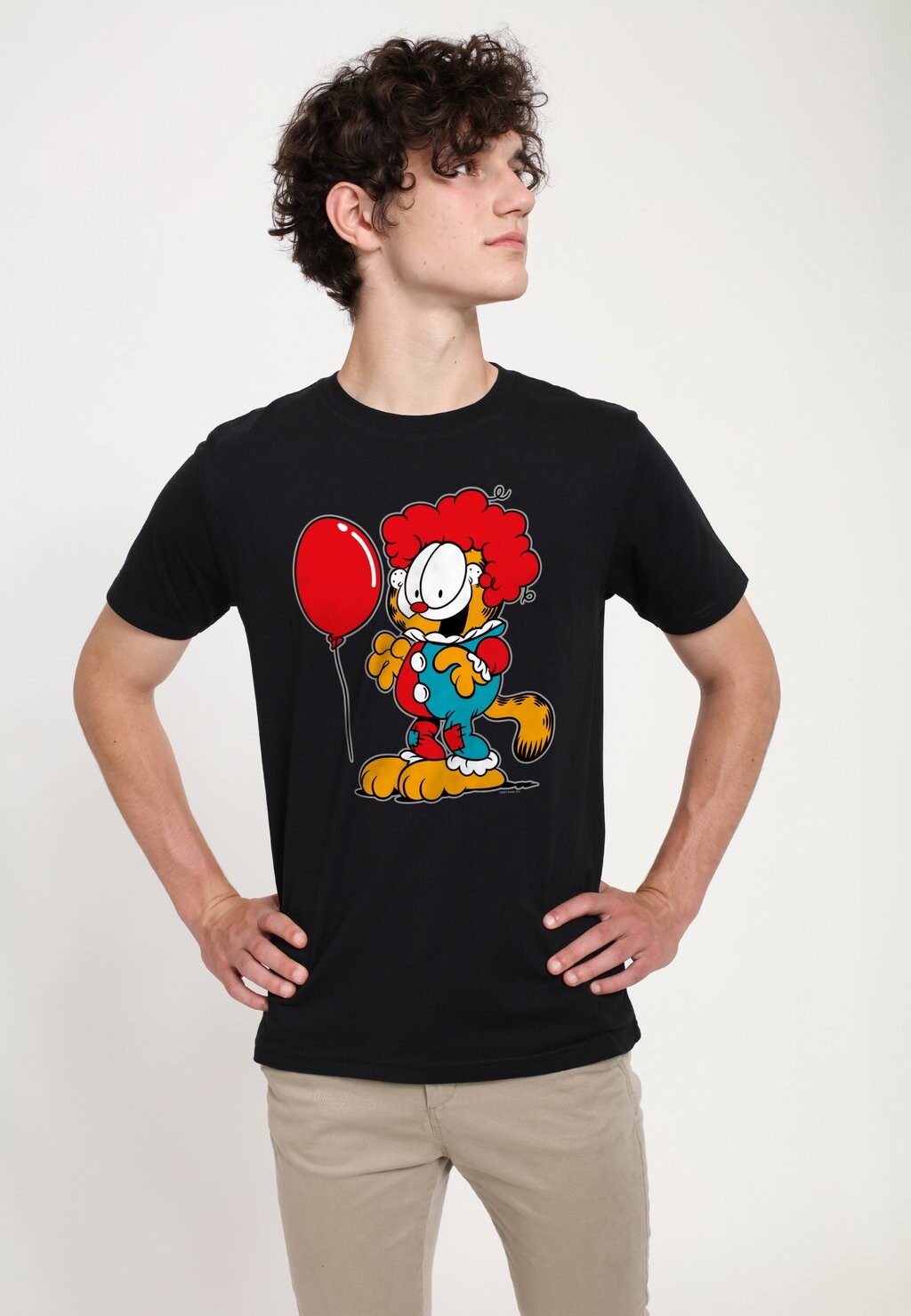 

Футболка с принтом GARFIELD THE CLOWN Henry Tiger, черный