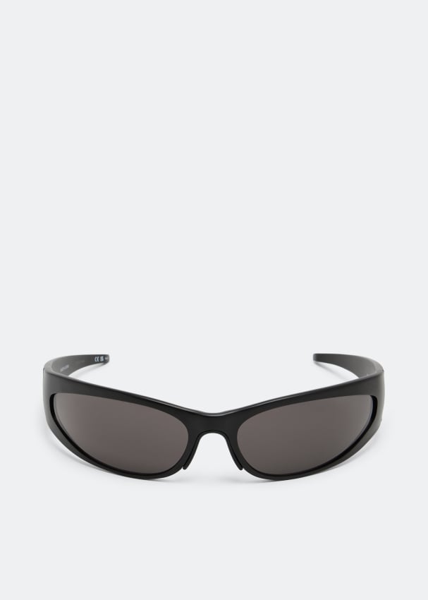 Солнцезащитные очки Balenciaga Reverse Xpander 2.0 Rectangle, черный цена и фото