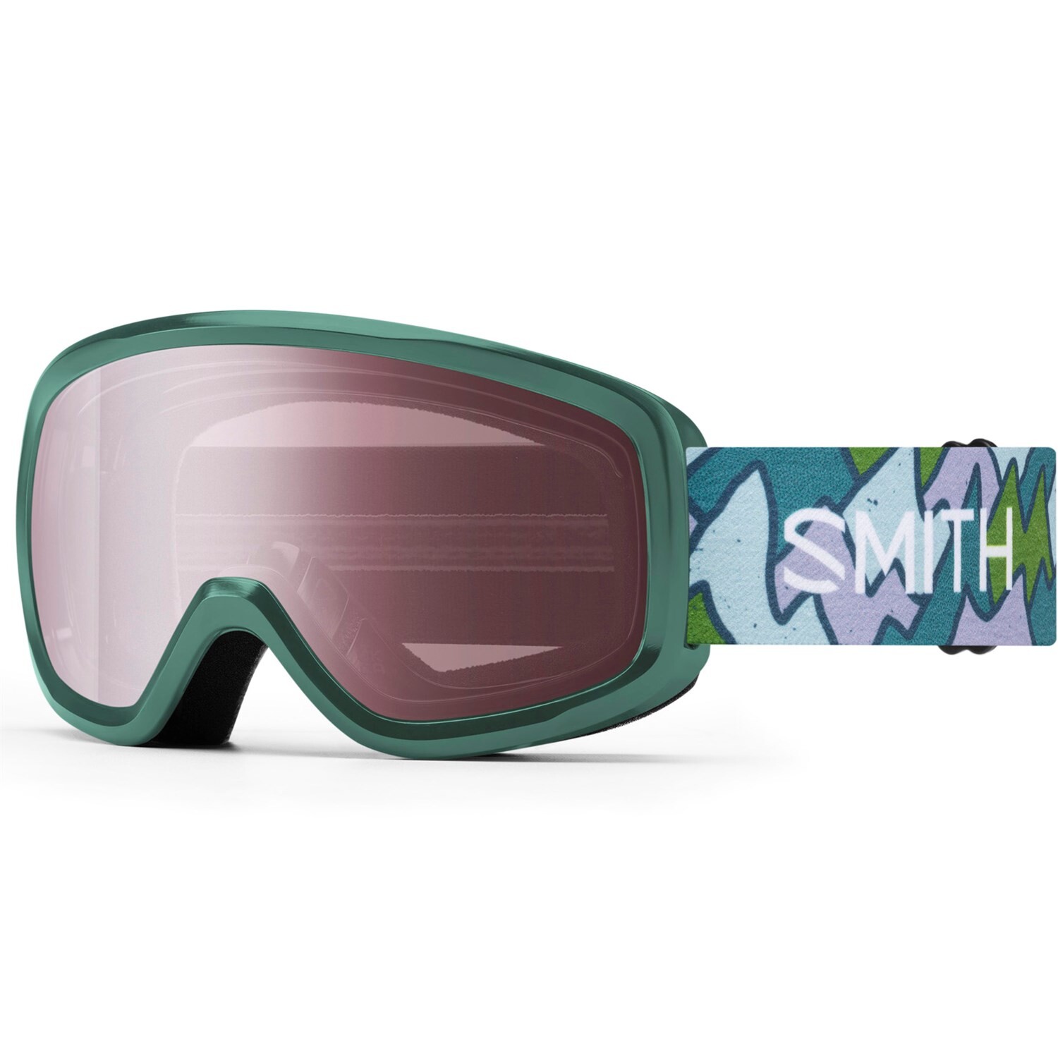 

Очки Smith Snowday, цвет Alpine Green Peaking/Ignitor Mirror