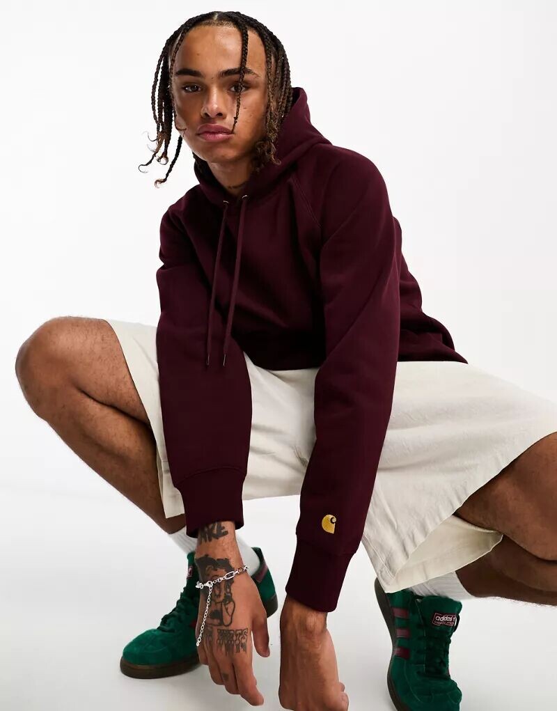 

Бордовая толстовка Carhartt WIP Chase