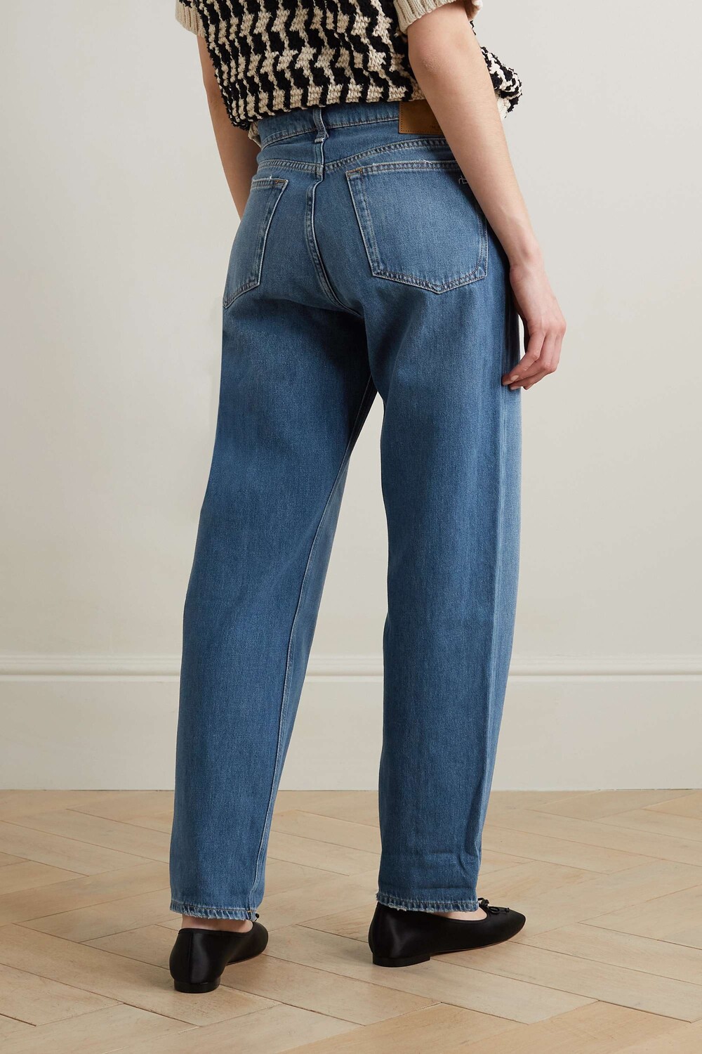 

RAG & BONE укороченные джинсы-бойфренды Dre с заниженной талией, синий