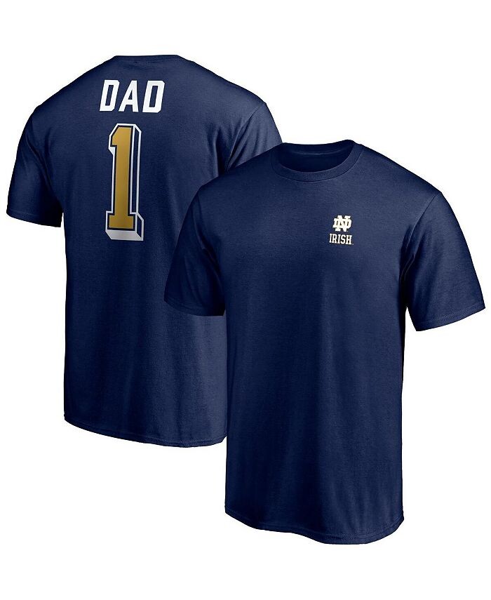 

Мужская футболка NCAA #1 Dad Fanatics, цвет Notre Dame Fighting Irish