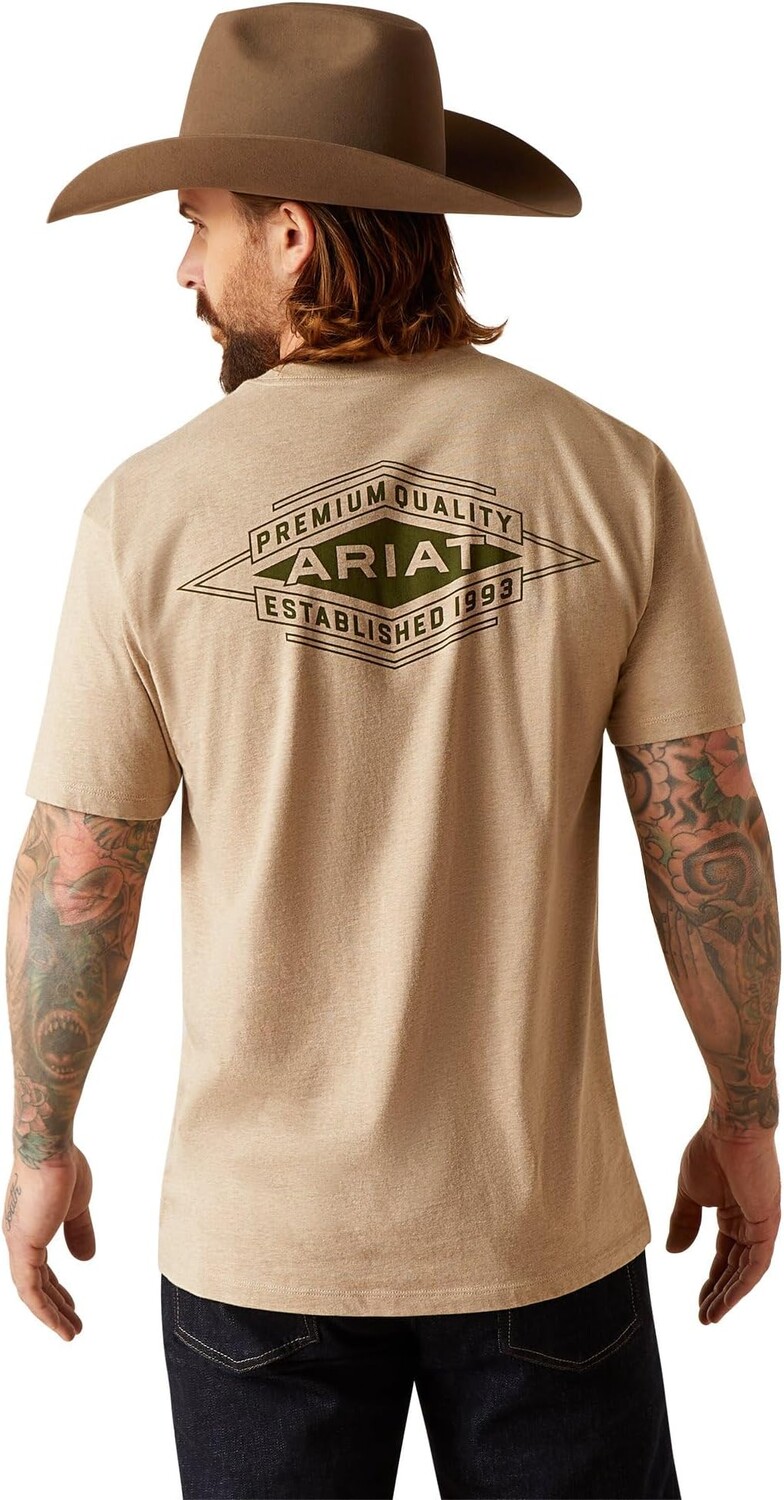 

Футболка Work Diamond Ariat, цвет Oatmeal Heather