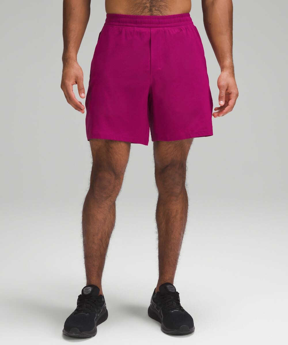 

Короткие шорты с подкладкой Pace Breaker Lululemon, фиолетовый