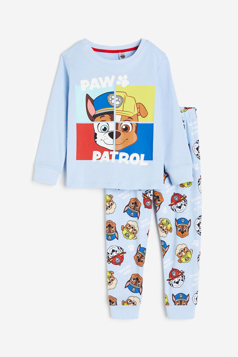 Пижамы с принтом H&M, синий