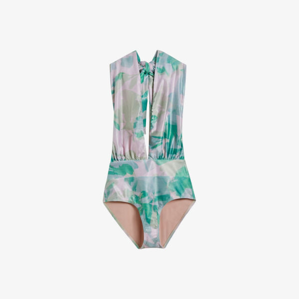 

Купальник Milene из эластичной ткани с абстрактным принтом Ted Baker, зеленый