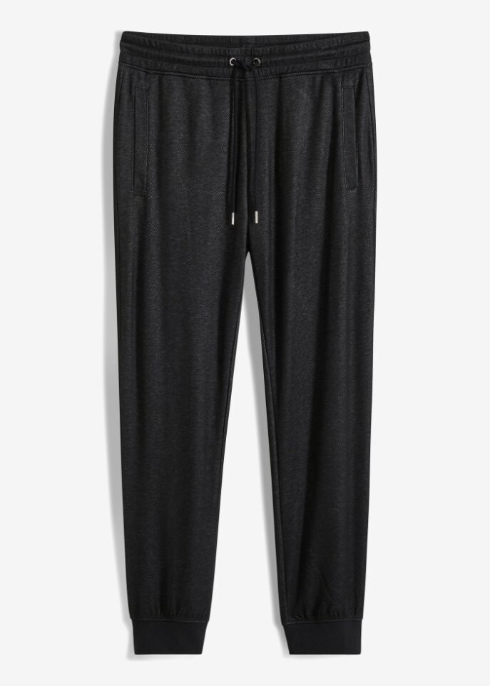 

Утепленные спортивные брюки в джинсовом стиле John Baner Jeanswear, черный