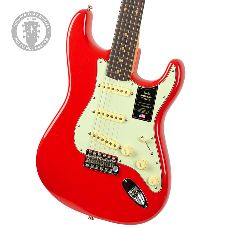 цена Электрогитара Fender American Vintage II 1961 Stratocaster Fiesta Red #2