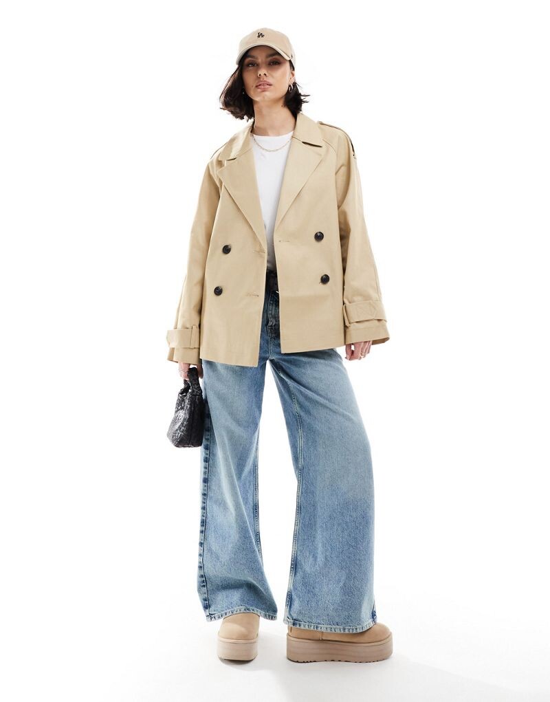 

Короткий тренч ASOS DESIGN