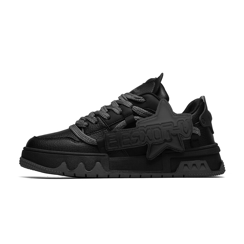 

Кроссовки V-TOXSEIE Skateboarding Shoes Unisex Mid-top Black, черный