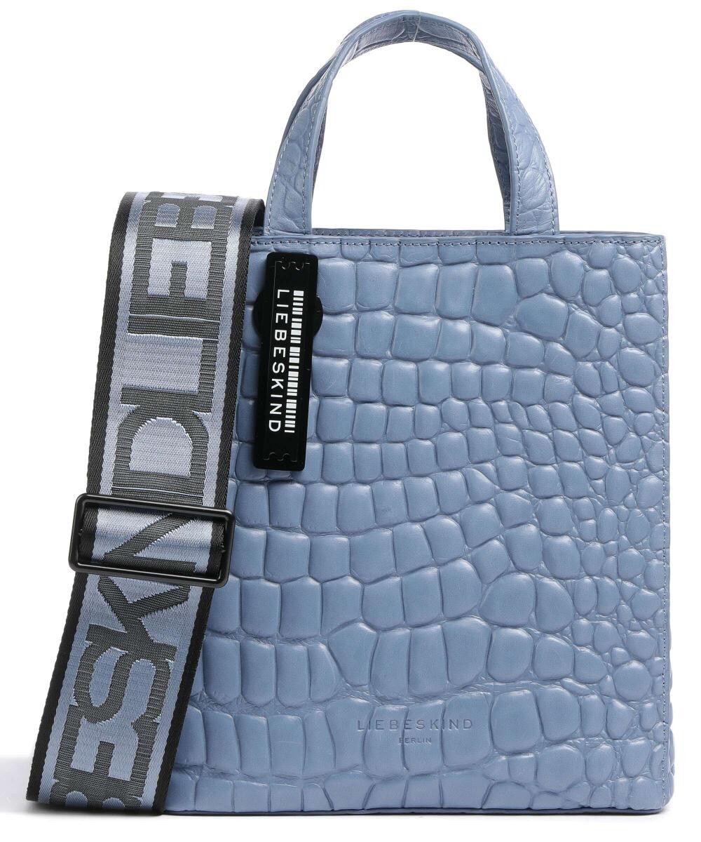 

Сумочка Paper Bag Waxy Croco S из тисненой кожи Liebeskind, синий