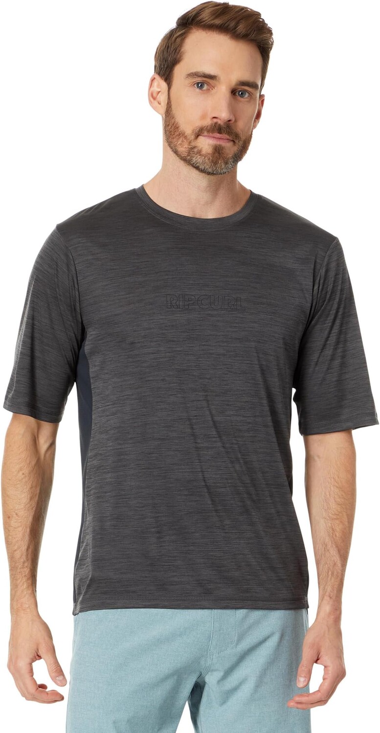 

УФ-футболка с короткими рукавами Dawn Patrol Rip Curl, цвет Black Marle 1